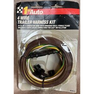 NEW NOS VTG 1st Auto 4 Wire Trailer Harness Kit Sealed